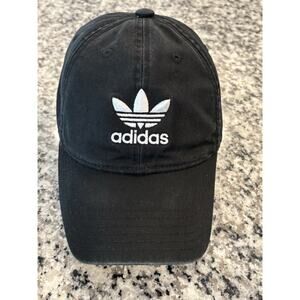 Adidas Hat Cap Strap Back One Size Black Logo